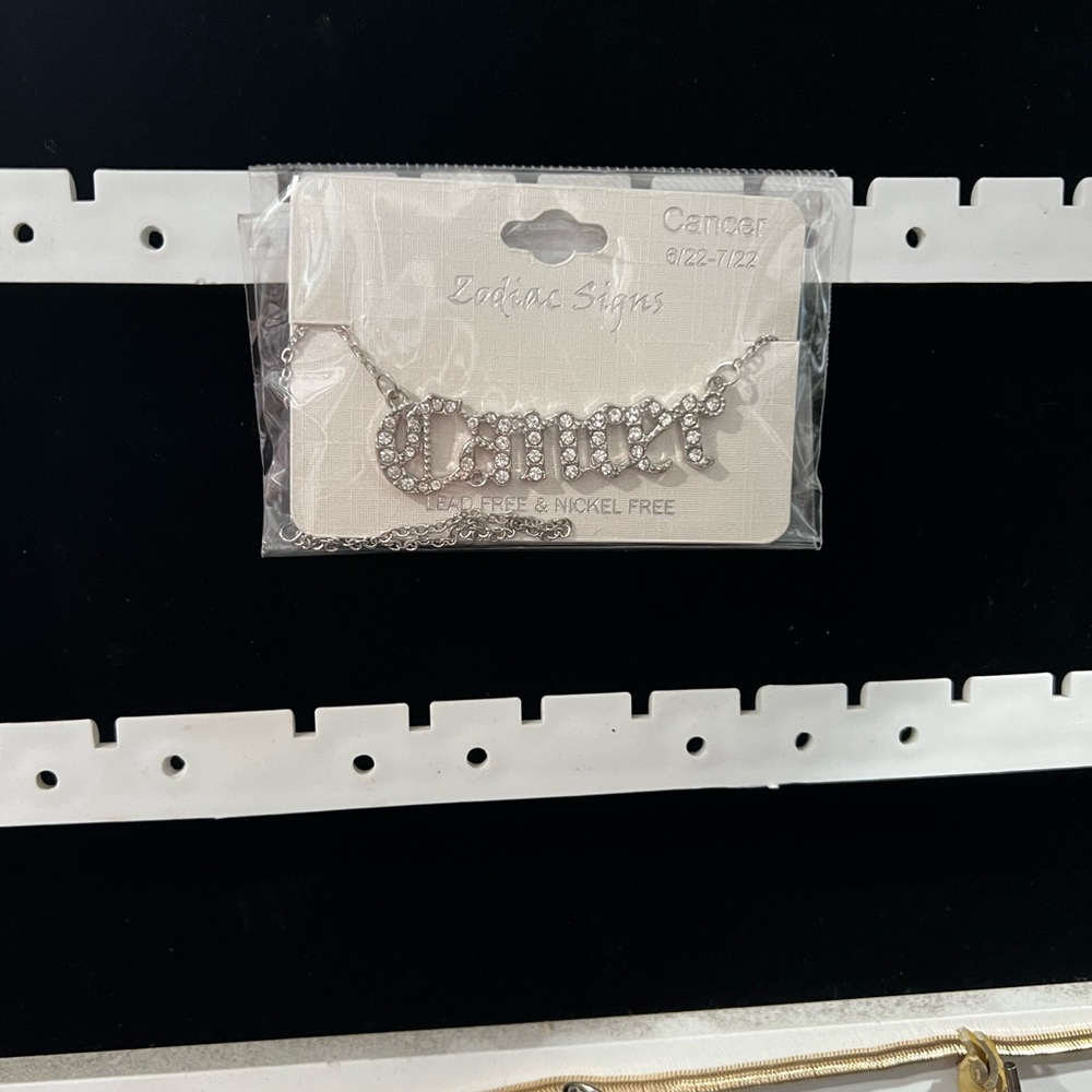 Silver Cancer Zodiac Necklace